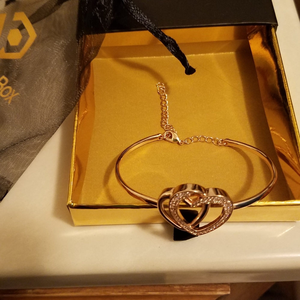 Pandoras Box Twin Hearts Adjustable Bracelet